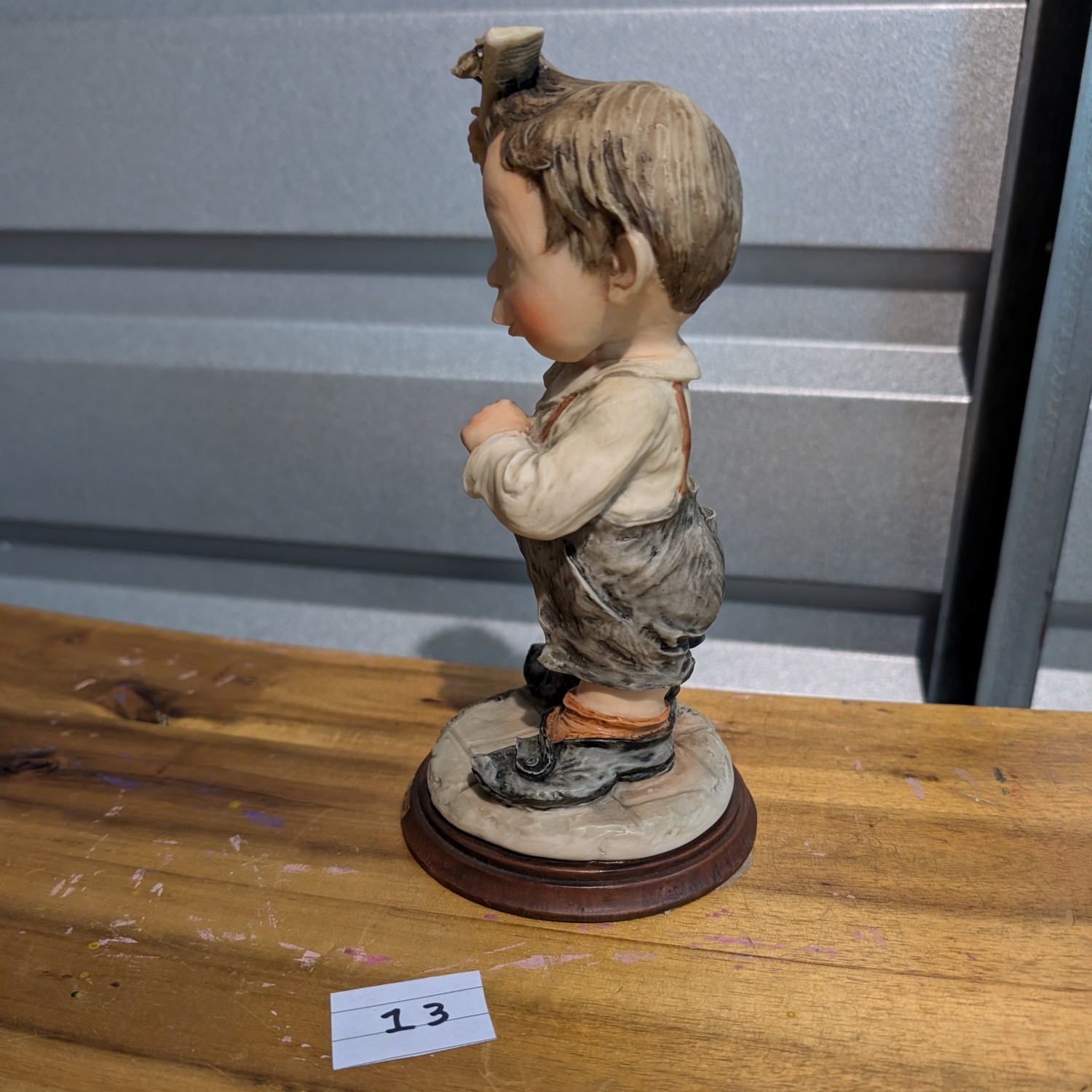 Gulliver’s World - Giuseppe Armani sculpture - Boy with Comb - Made in Italy