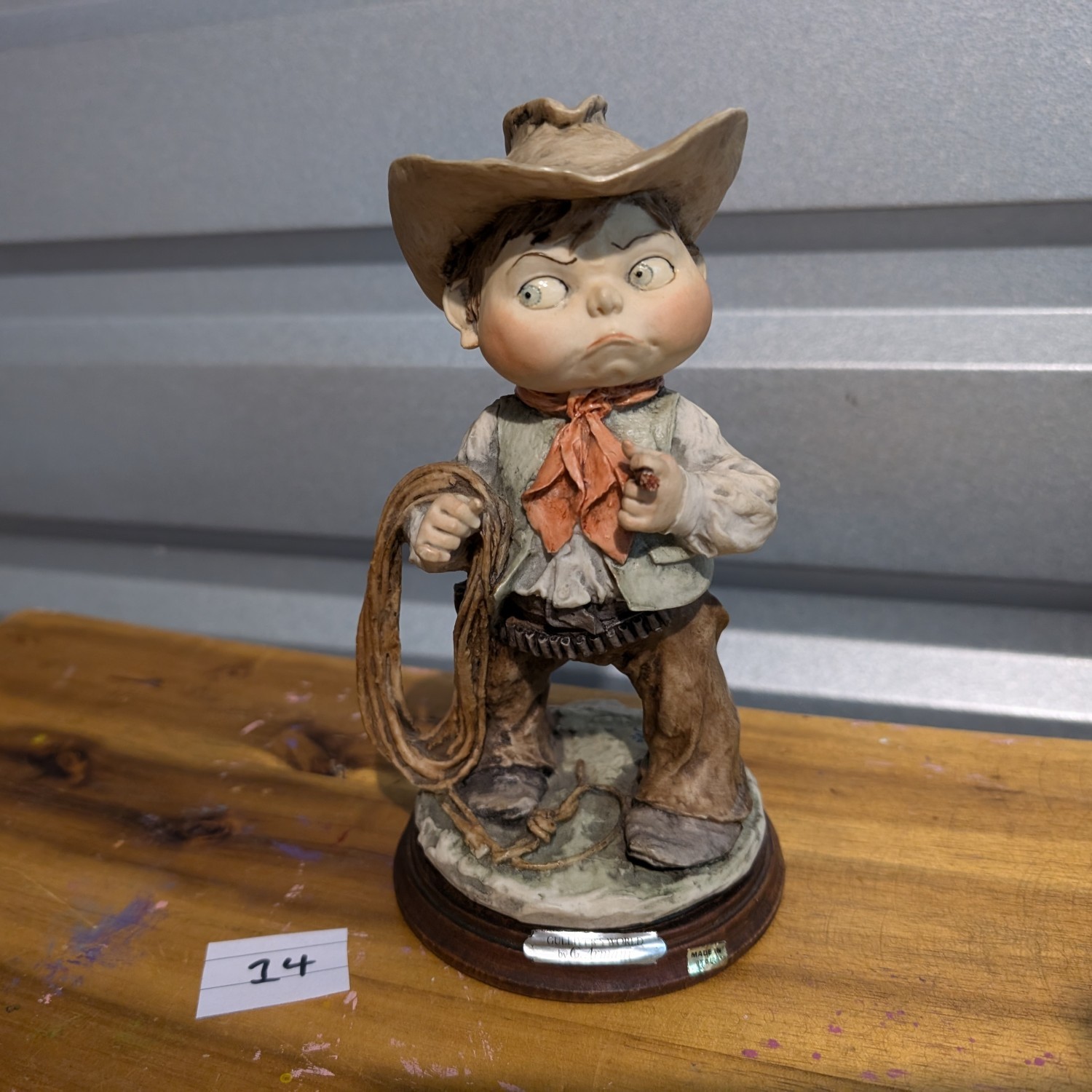 Gulliver’s World - Giuseppe Armani sculpture - Cowboy - Made in Italy