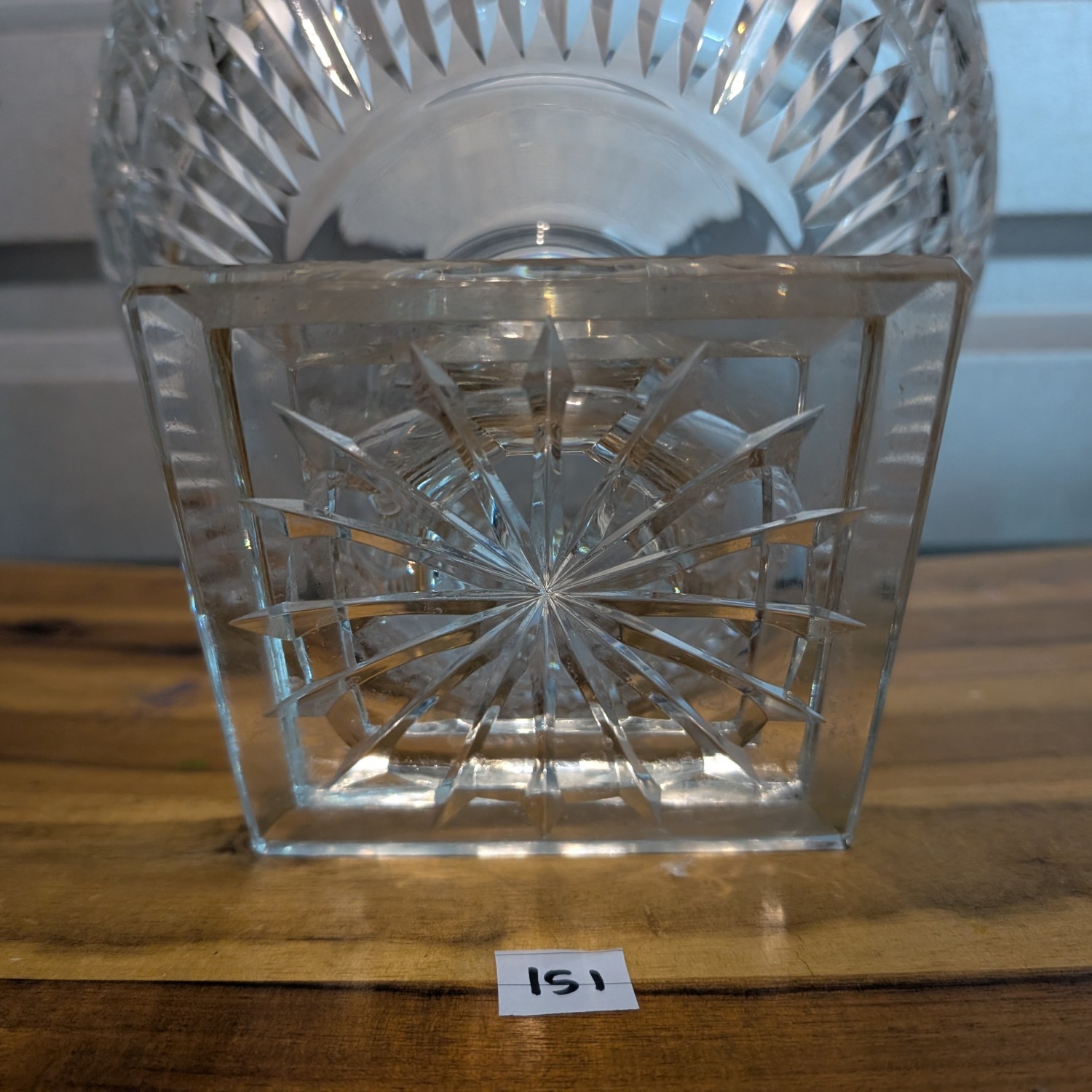 Queen Lace Bohemian Crystal Pedestal Punch Bowl