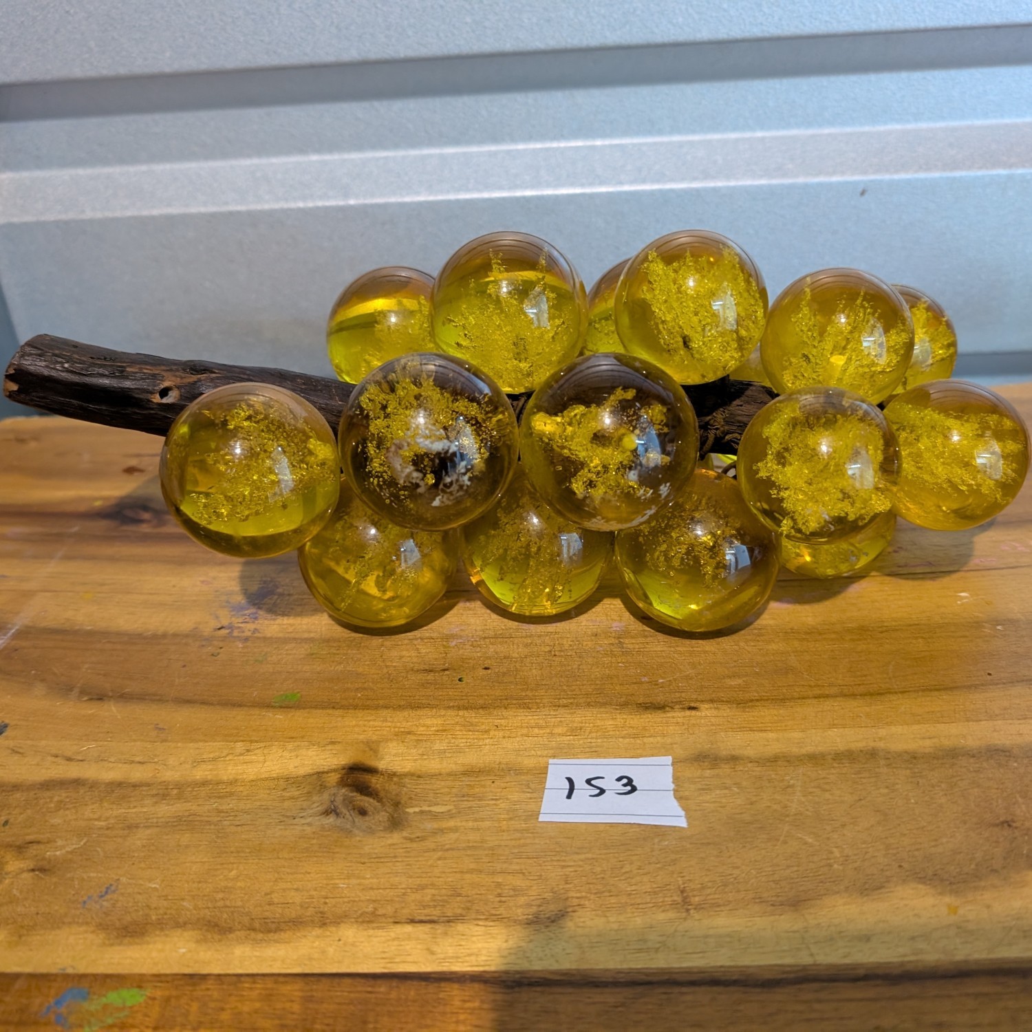 Vintage Lucite Grape Cluster - Yellow