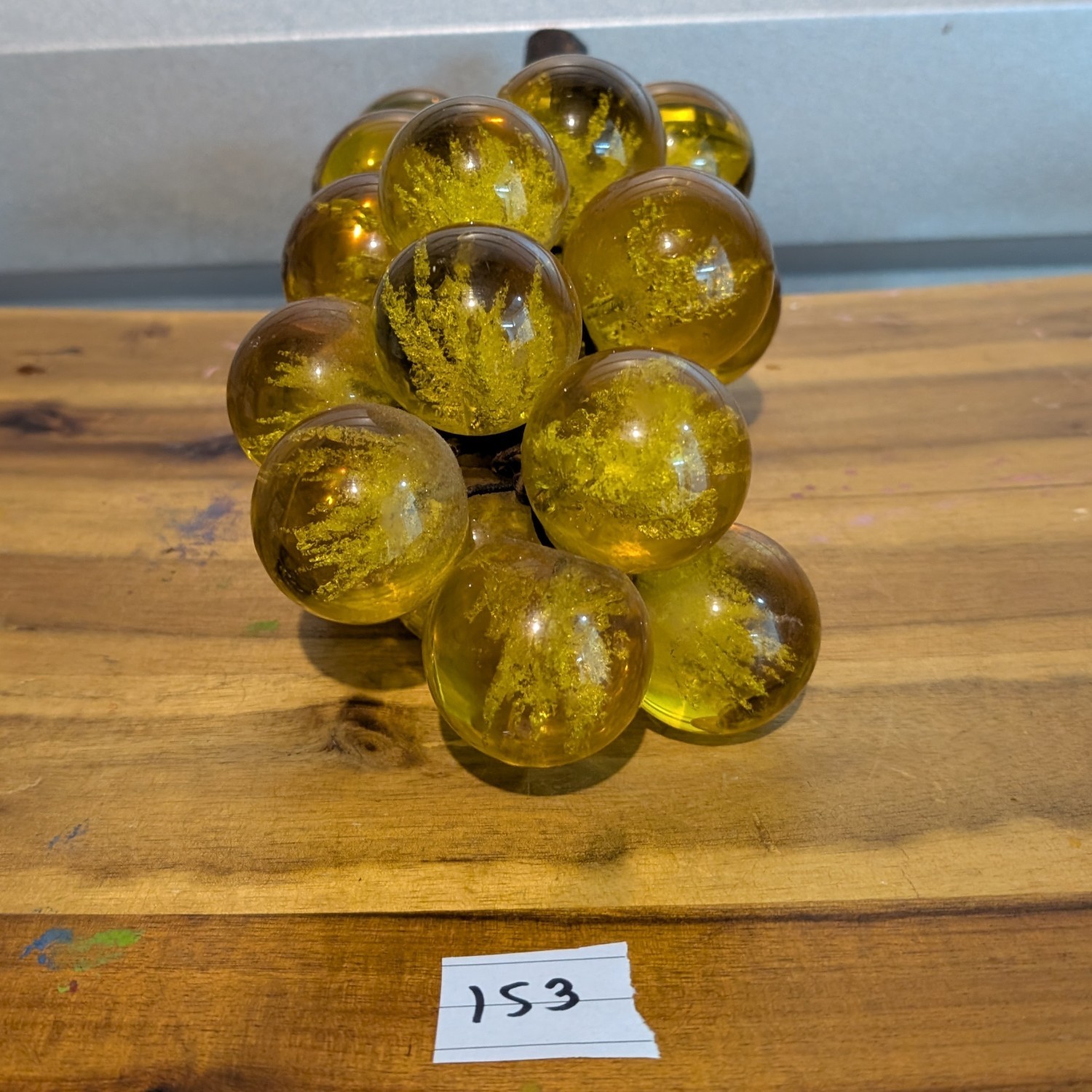 Vintage Lucite Grape Cluster - Yellow