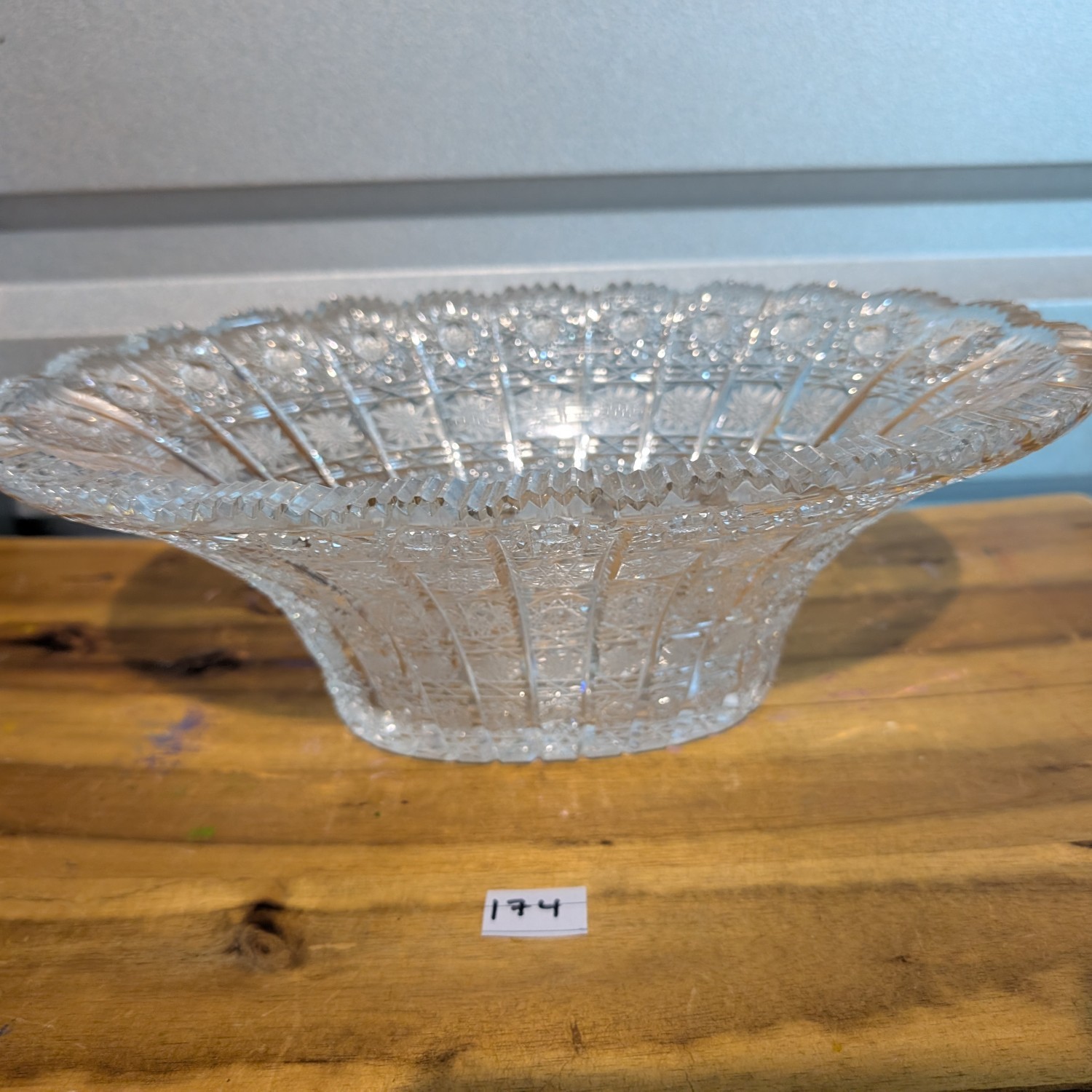 Queen Lace Bohemian Crystal Oval Bowl
