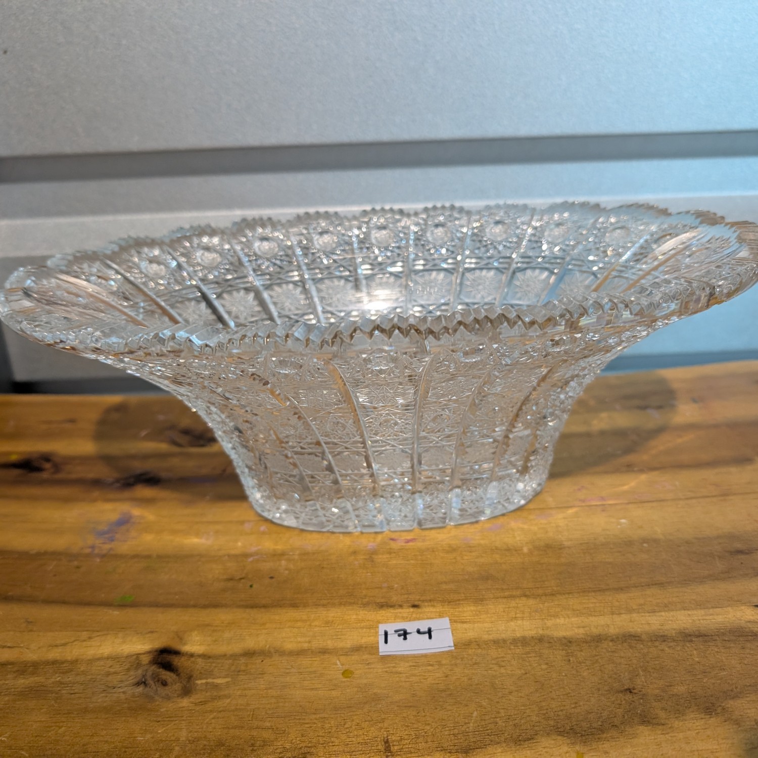 Queen Lace Bohemian Crystal Oval Bowl