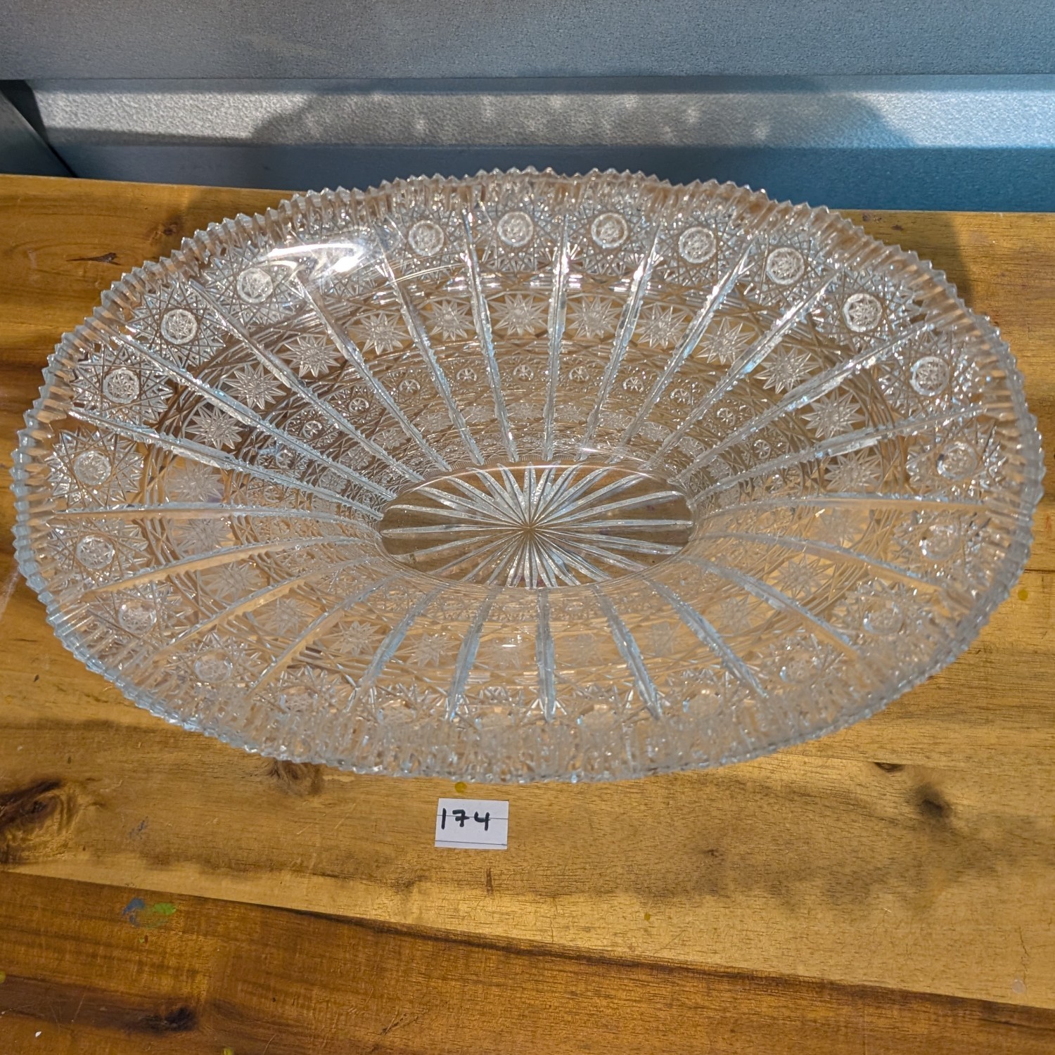Queen Lace Bohemian Crystal Oval Bowl