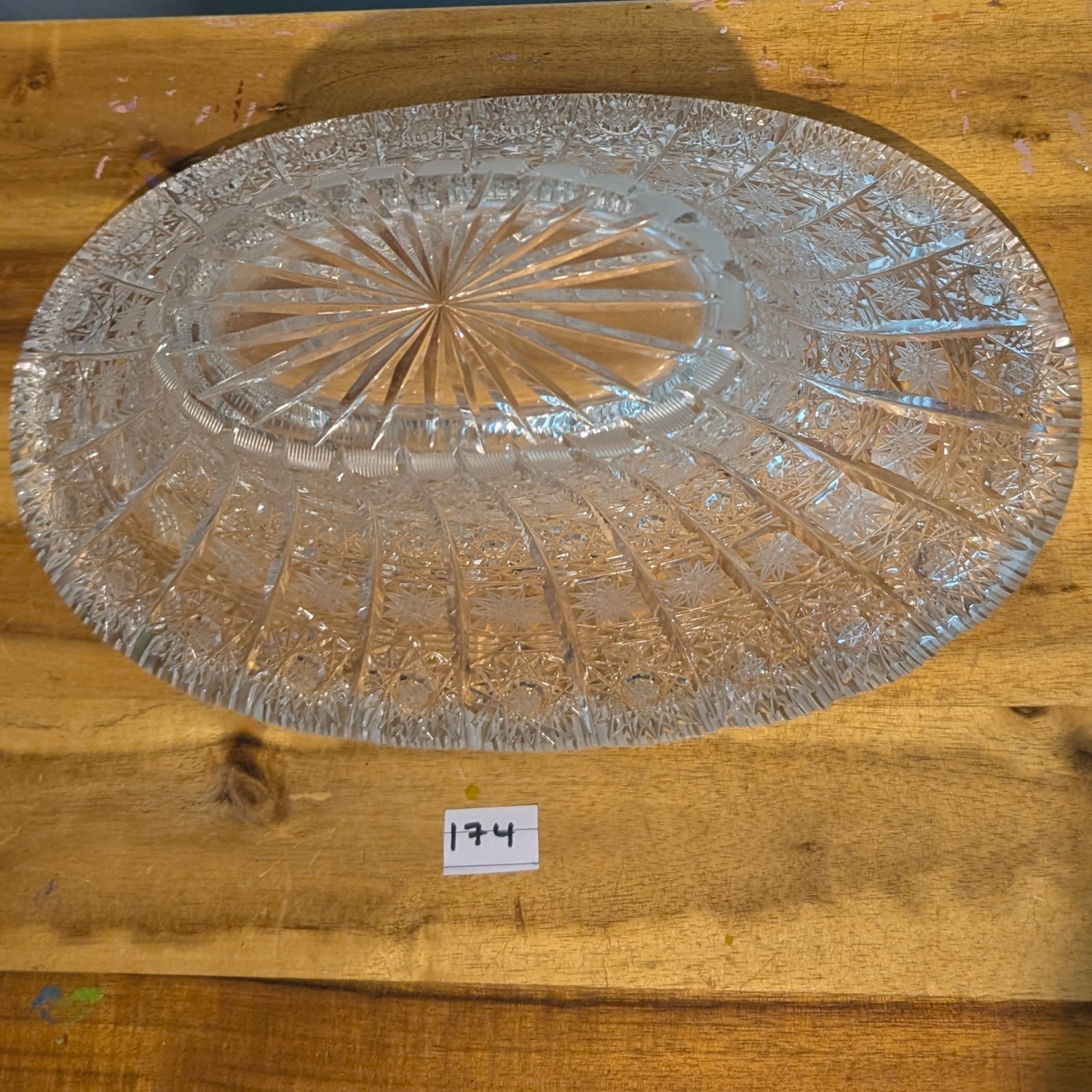 Queen Lace Bohemian Crystal Oval Bowl