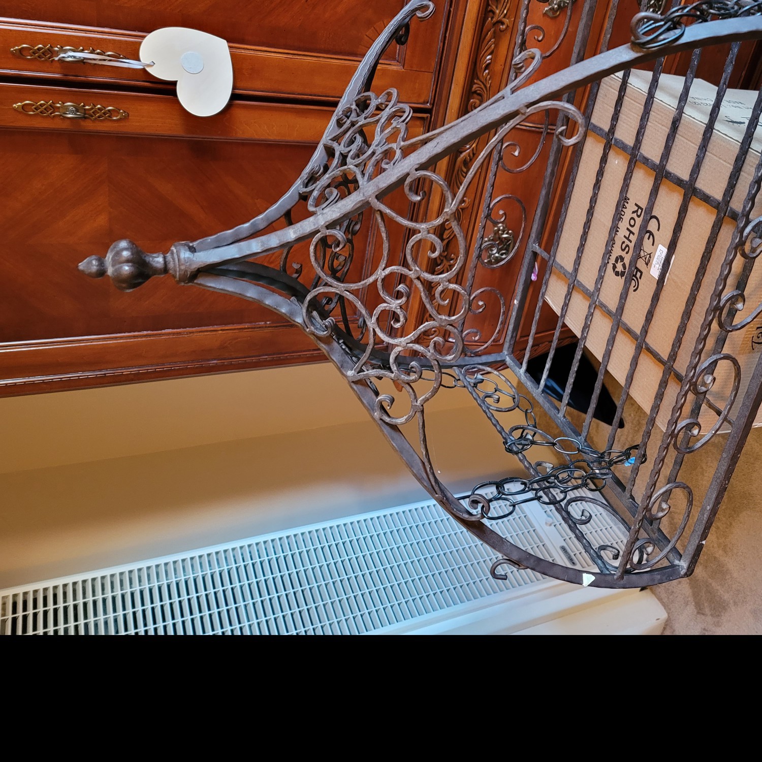 Beautiful hanging pot rack! 