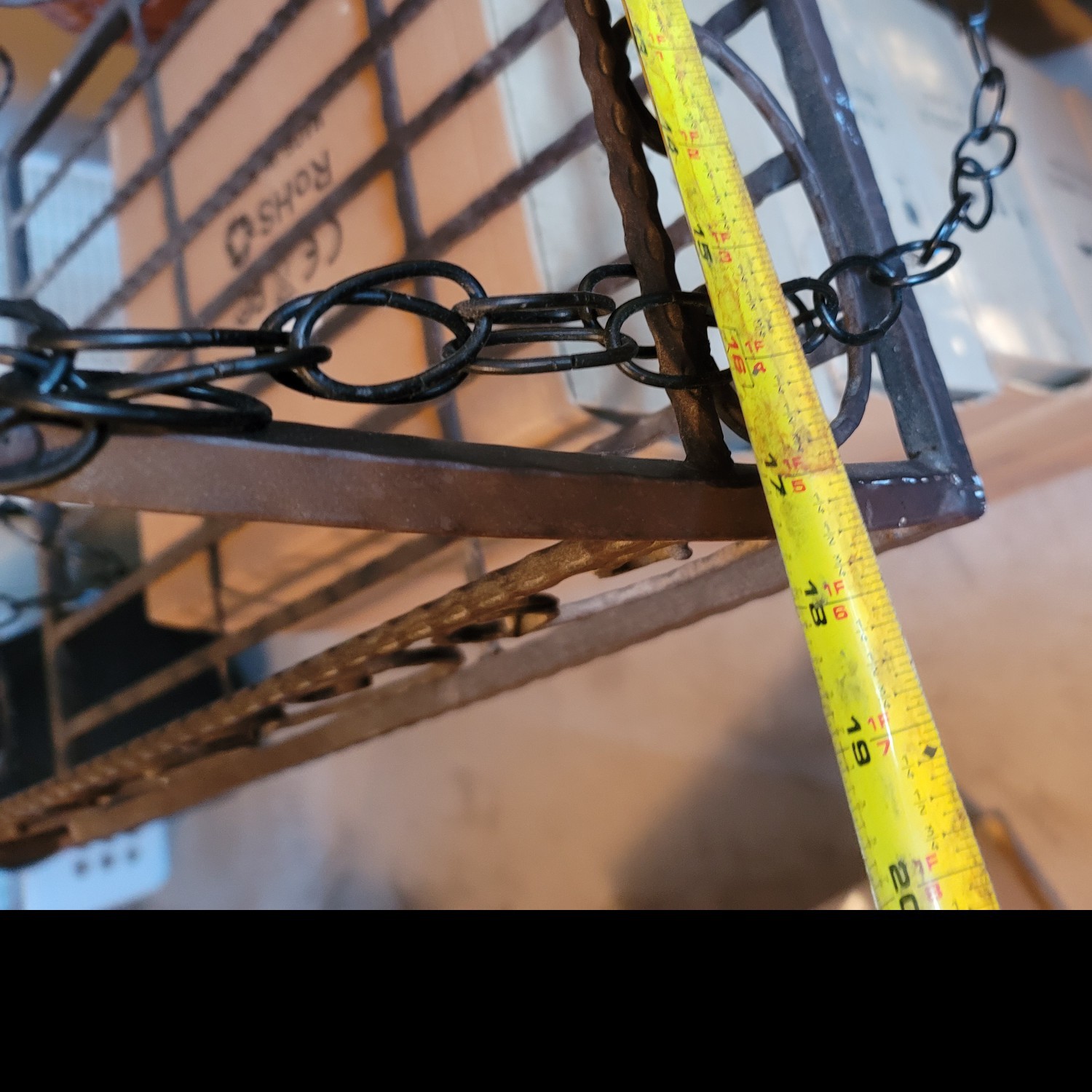 Beautiful hanging pot rack! 