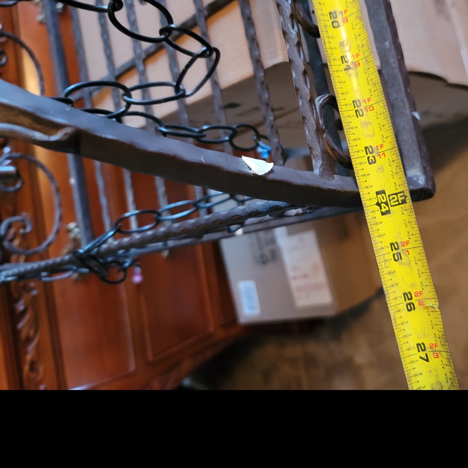 Beautiful hanging pot rack! 