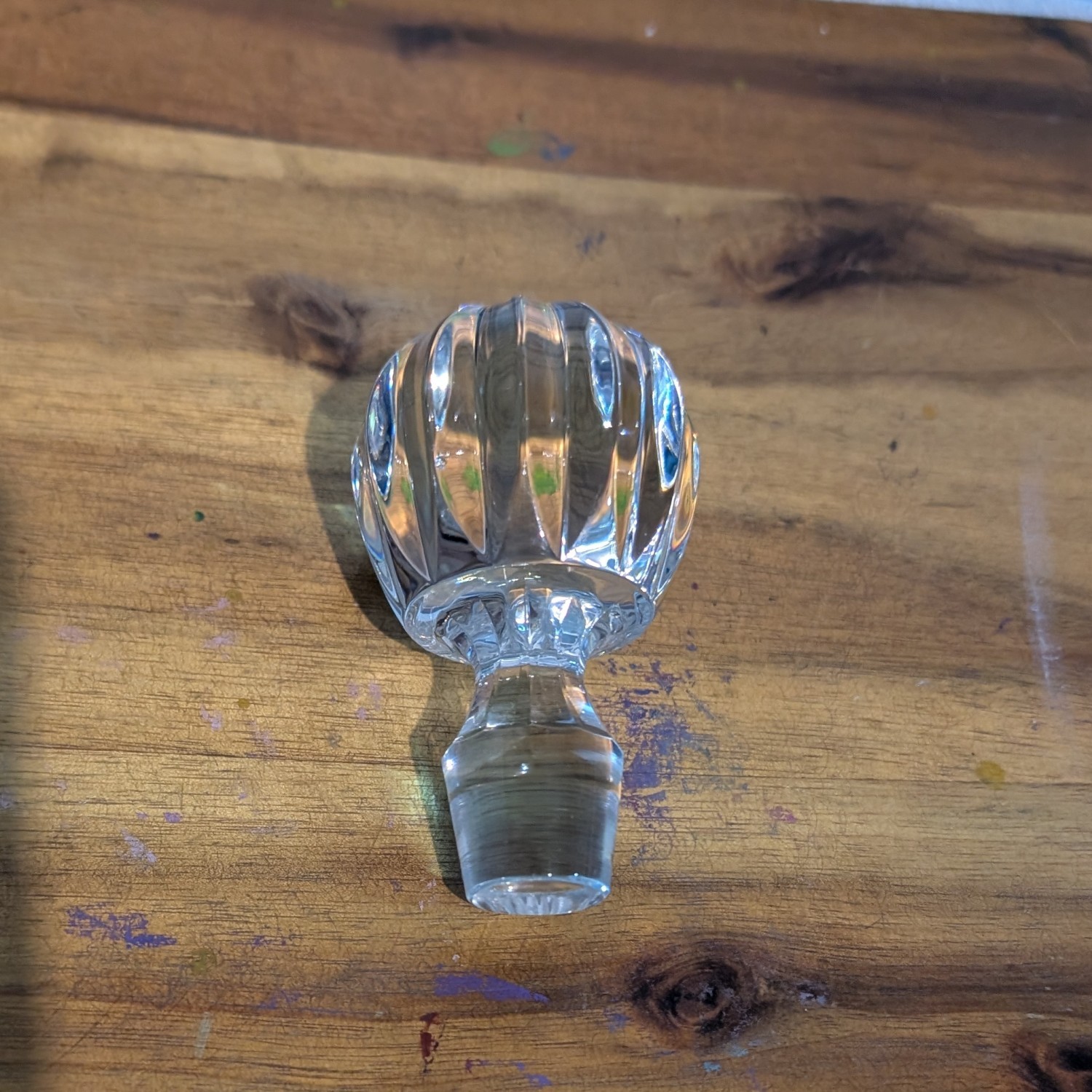 Vintage Bohemia Czech Republic Lead Crystal Decanter 