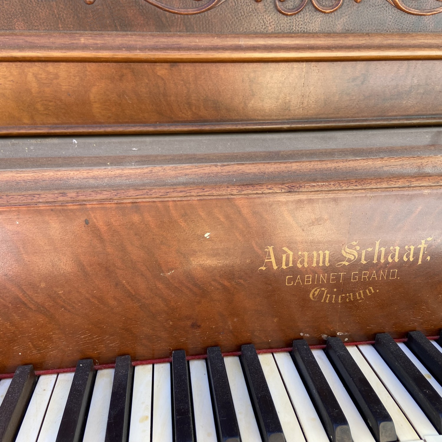 Adam Schaaf 1903 Upright Grand Piano