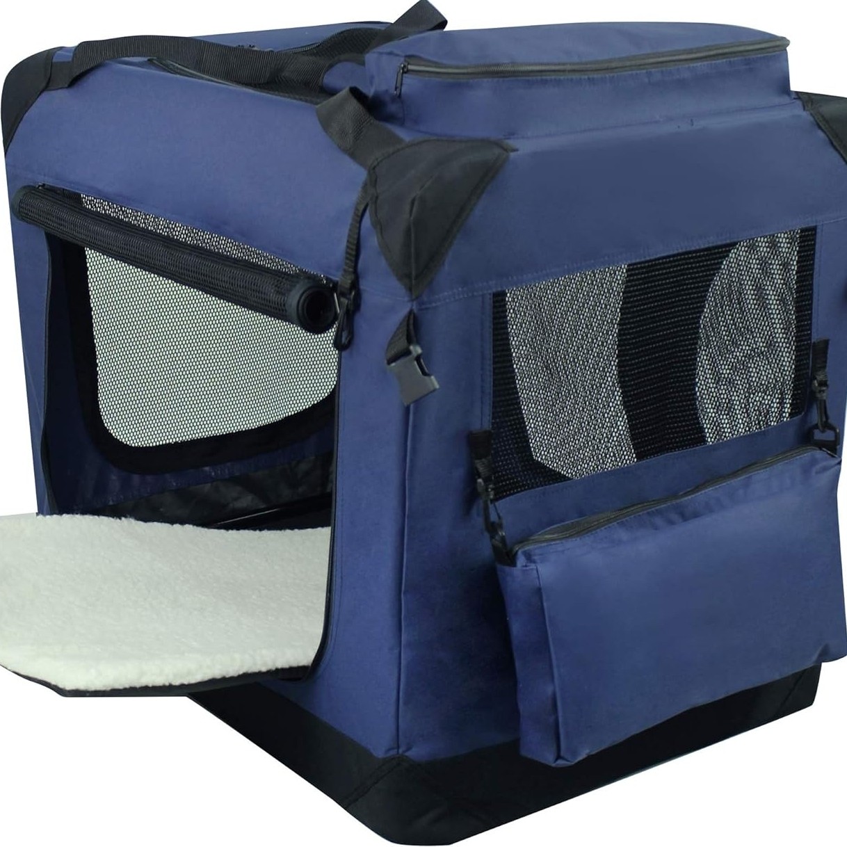    EliteField 3-Door Folding Soft Dog Crate with Carrying Bag