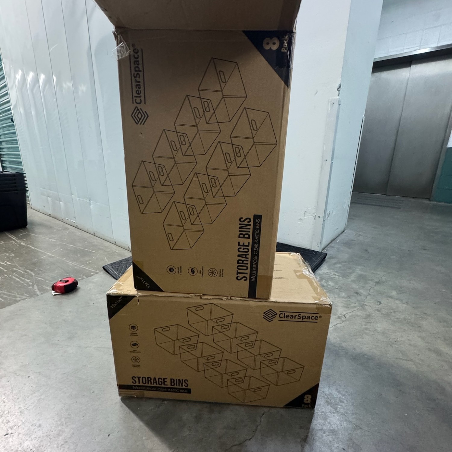  ClearSpace Clear Plastic Storage Bins – XL qty 18