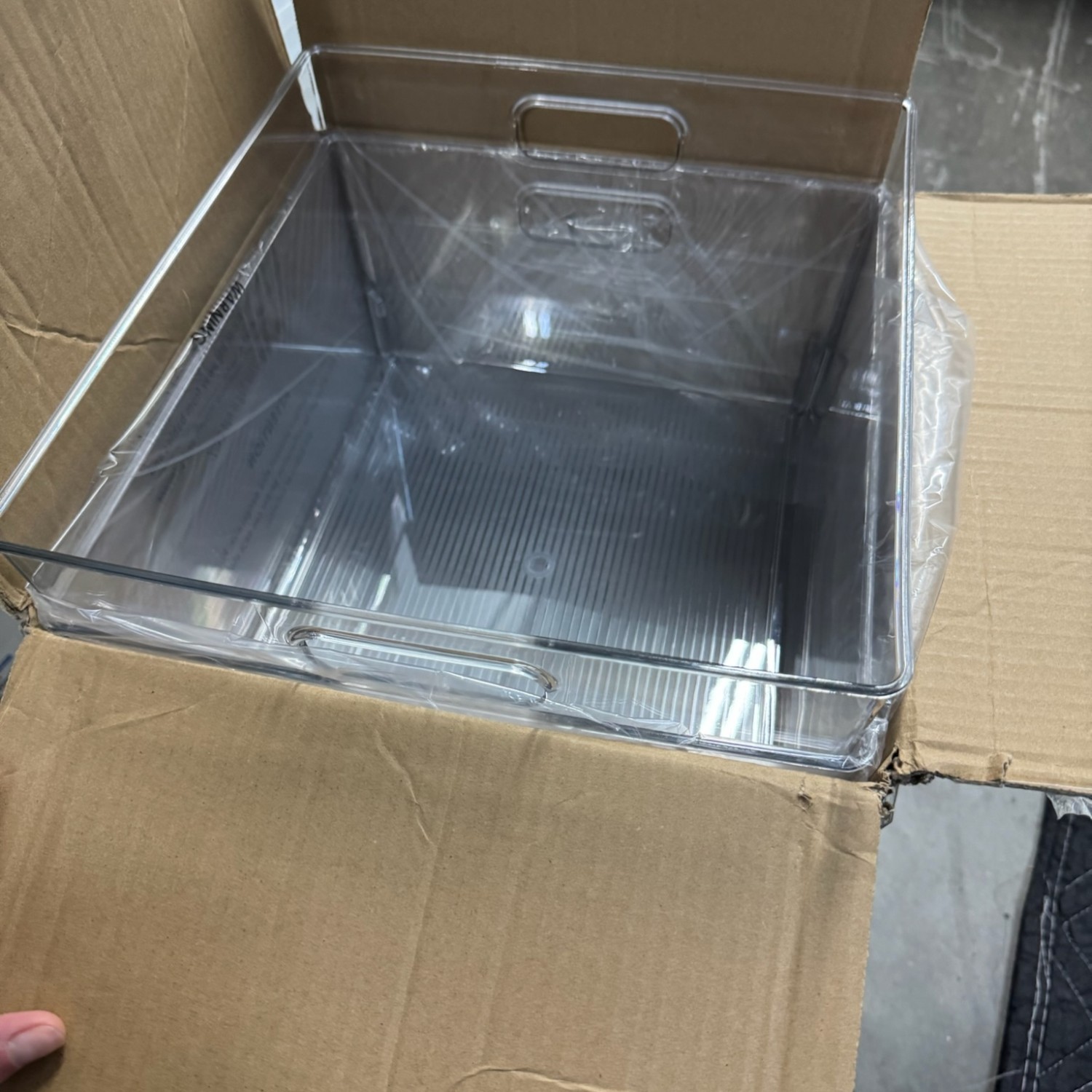  ClearSpace Clear Plastic Storage Bins – XL qty 18