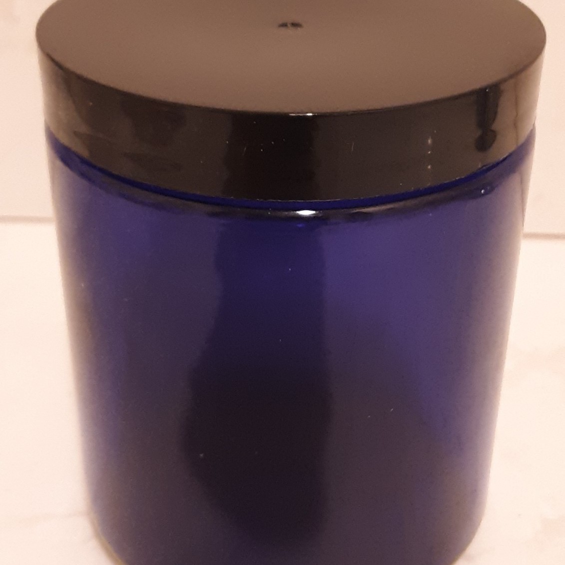 20 Cobalt Blue Glass 8 oz. Jars with Lids