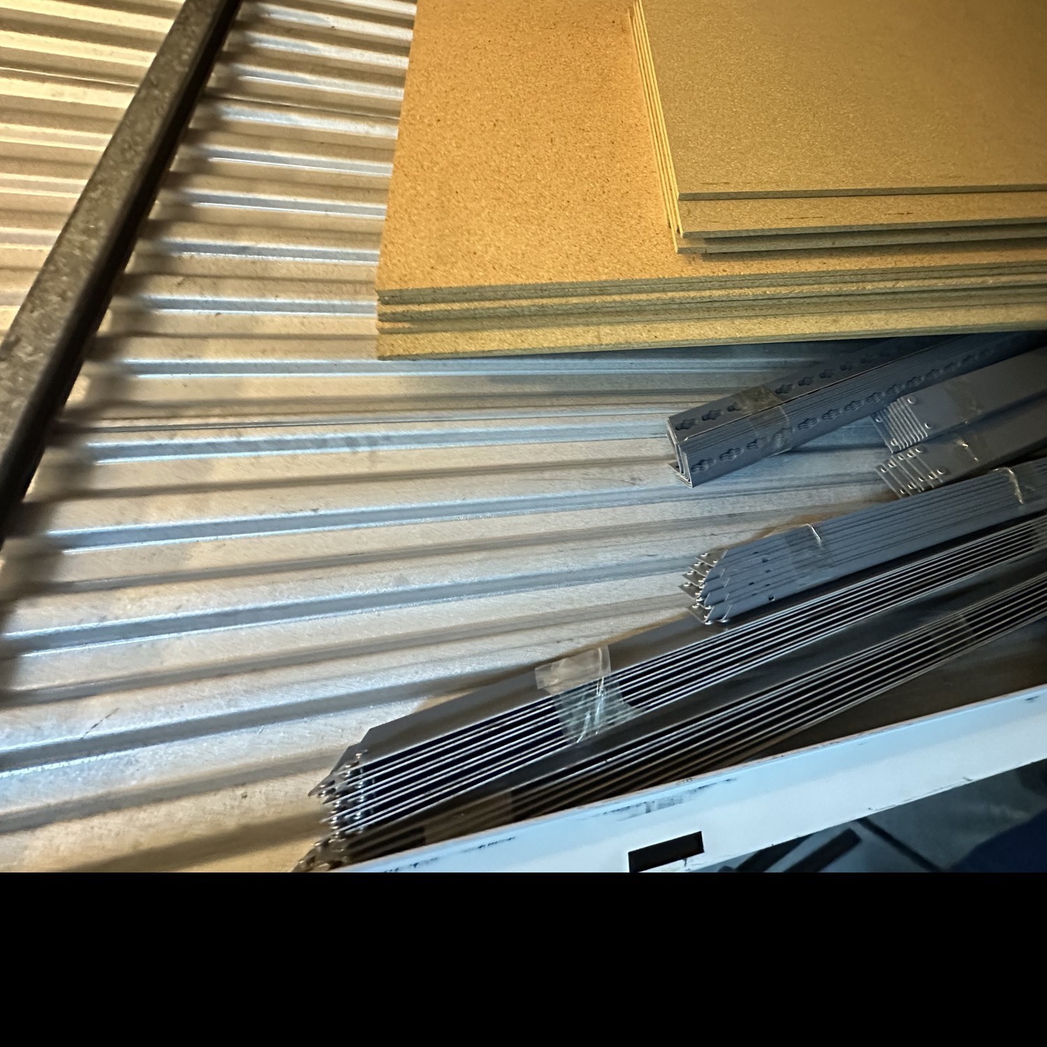 Three Free Standing Storage Shelves