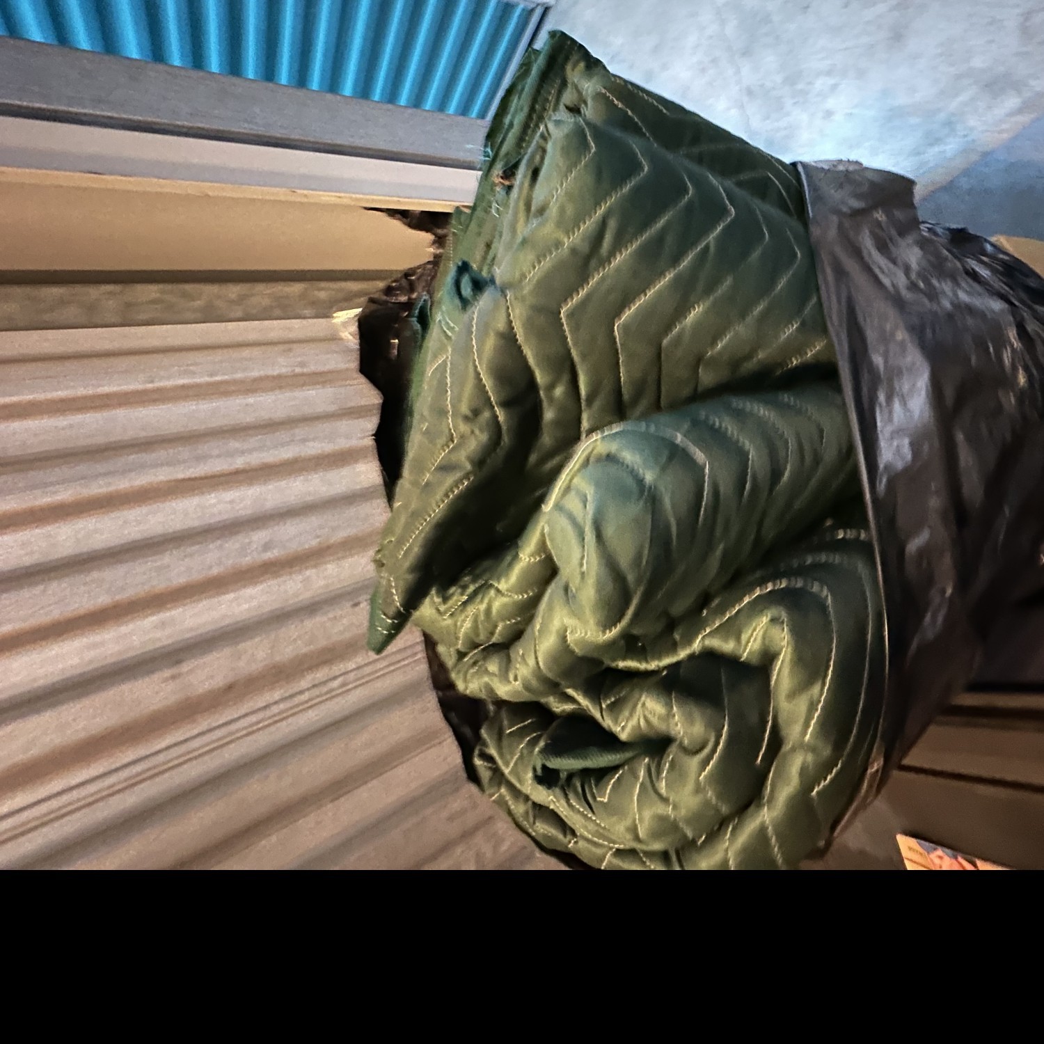 Four padded movers blankets