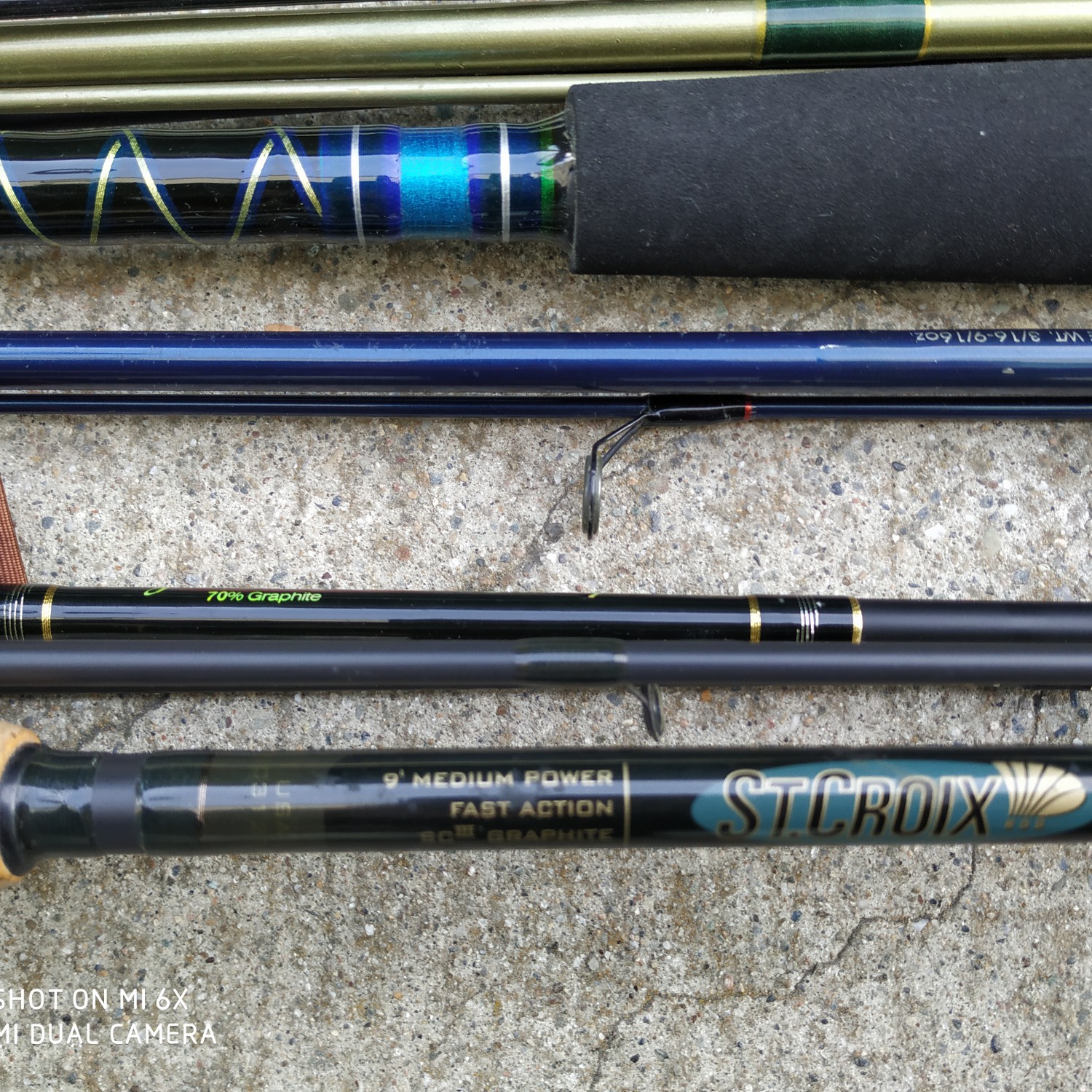 St. Croix Fishing Rods MIX of Rods with Covers Used 