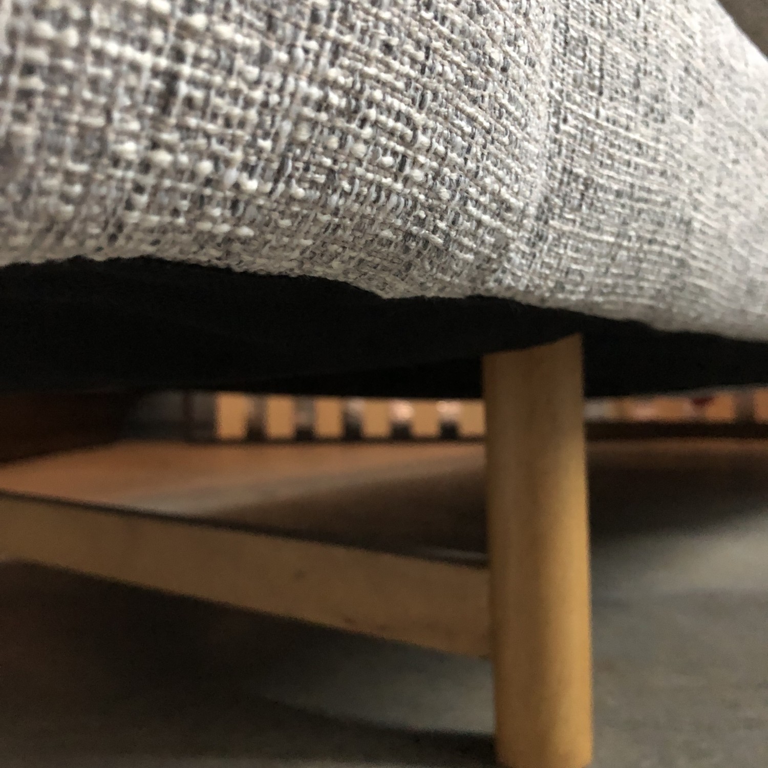 West Elm Eddy 82” Sofa, Deco Weave, Feather Gray