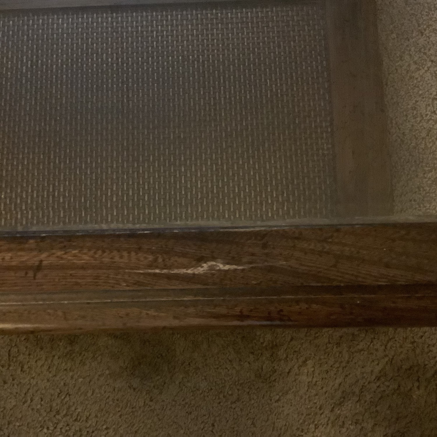 Wood Coffee Table with Glass Top and Woven Shelf