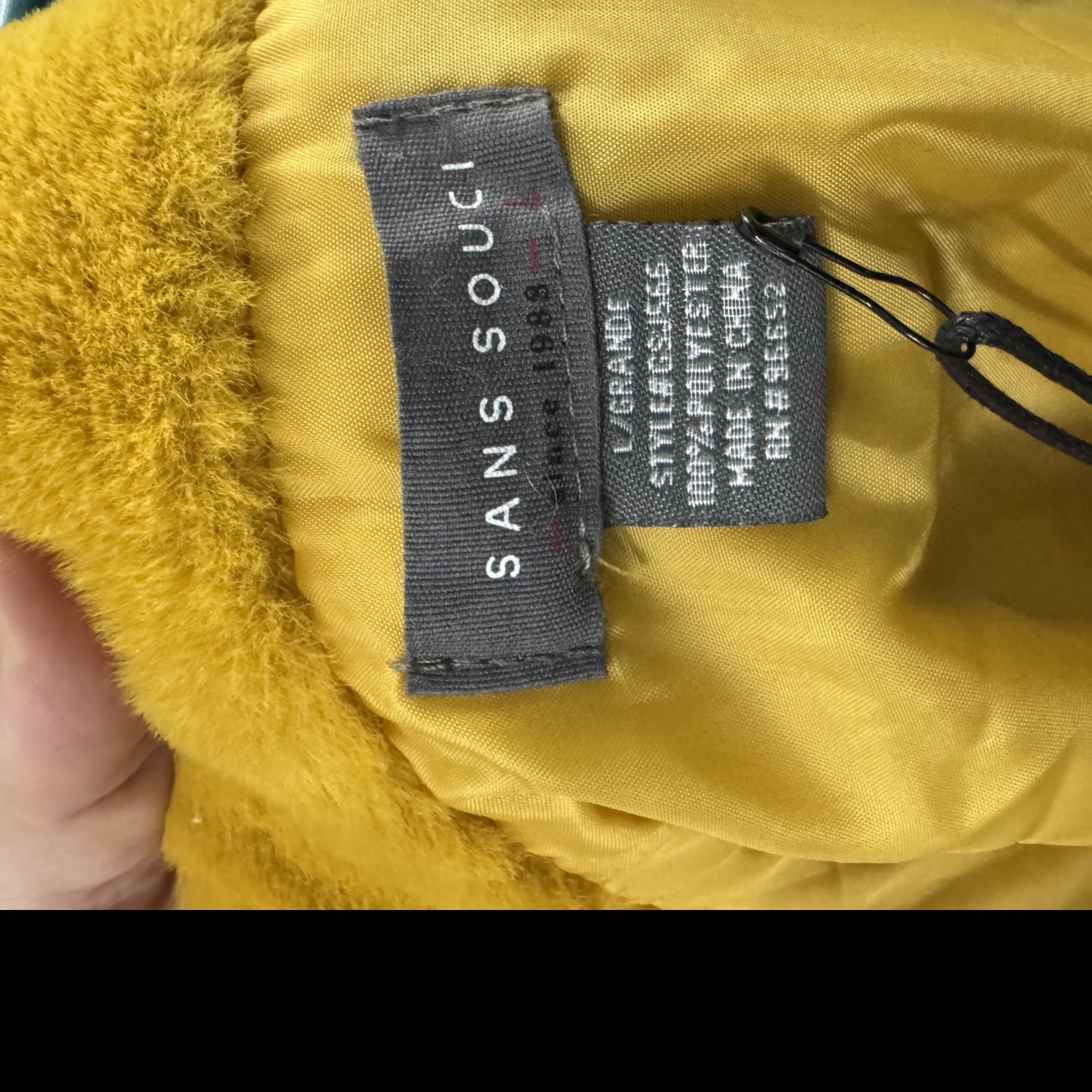 Brand New! Great fuzzy yellow gold jacket!