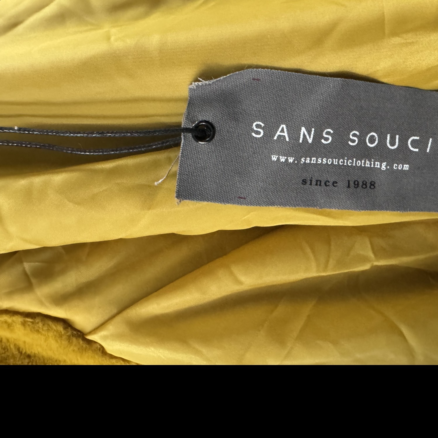 Brand New! Great fuzzy yellow gold jacket!
