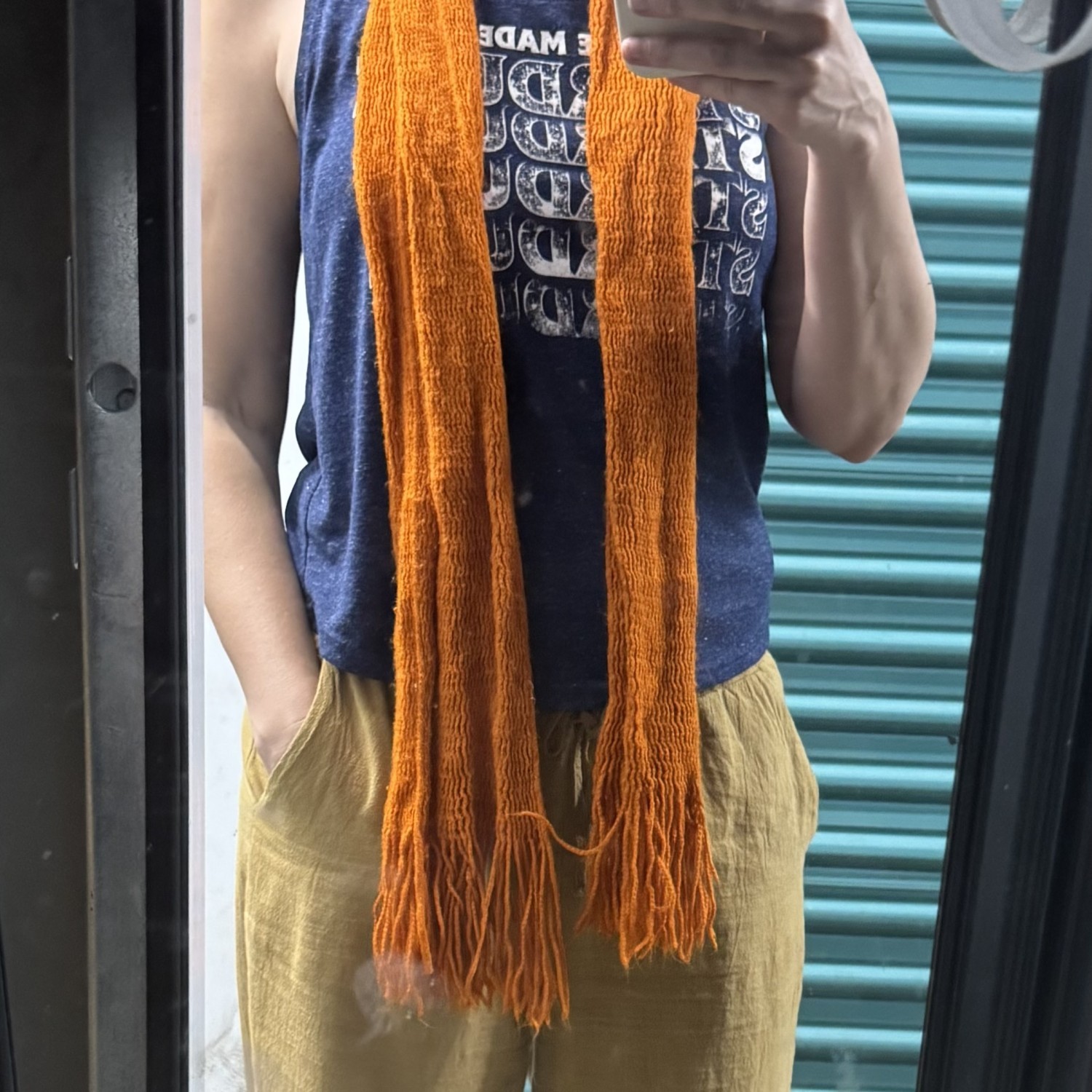 Orange scarf. Very soft. Gently used. 