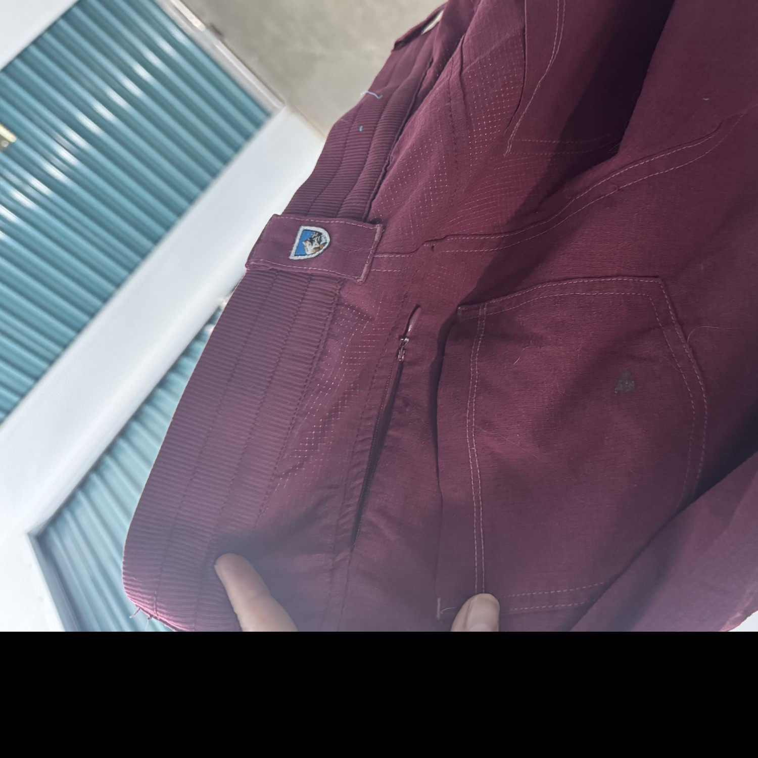 KUHL burgundy women’s adventure shorts, size 8