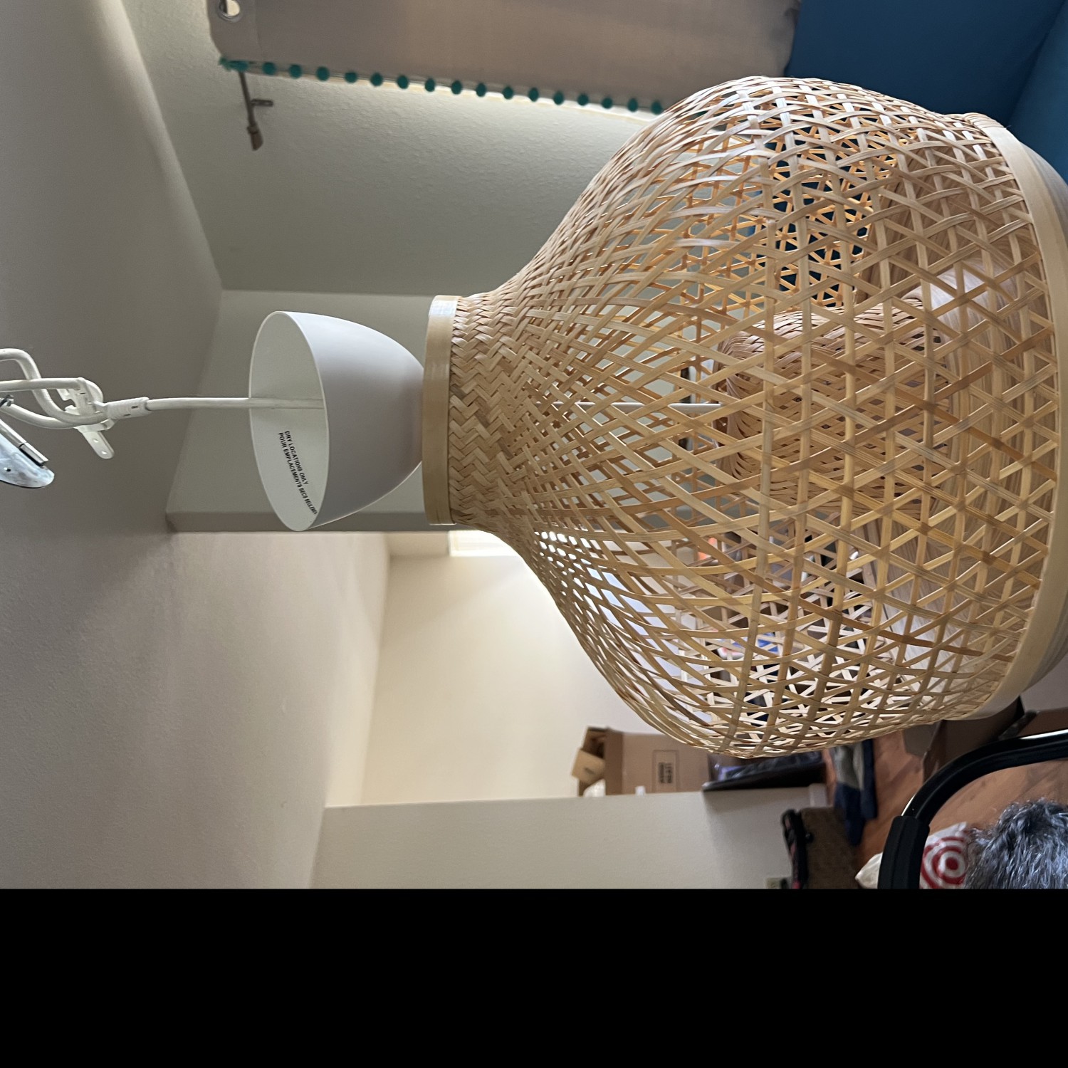 IKEA Misterhult Rattan pendant lamp