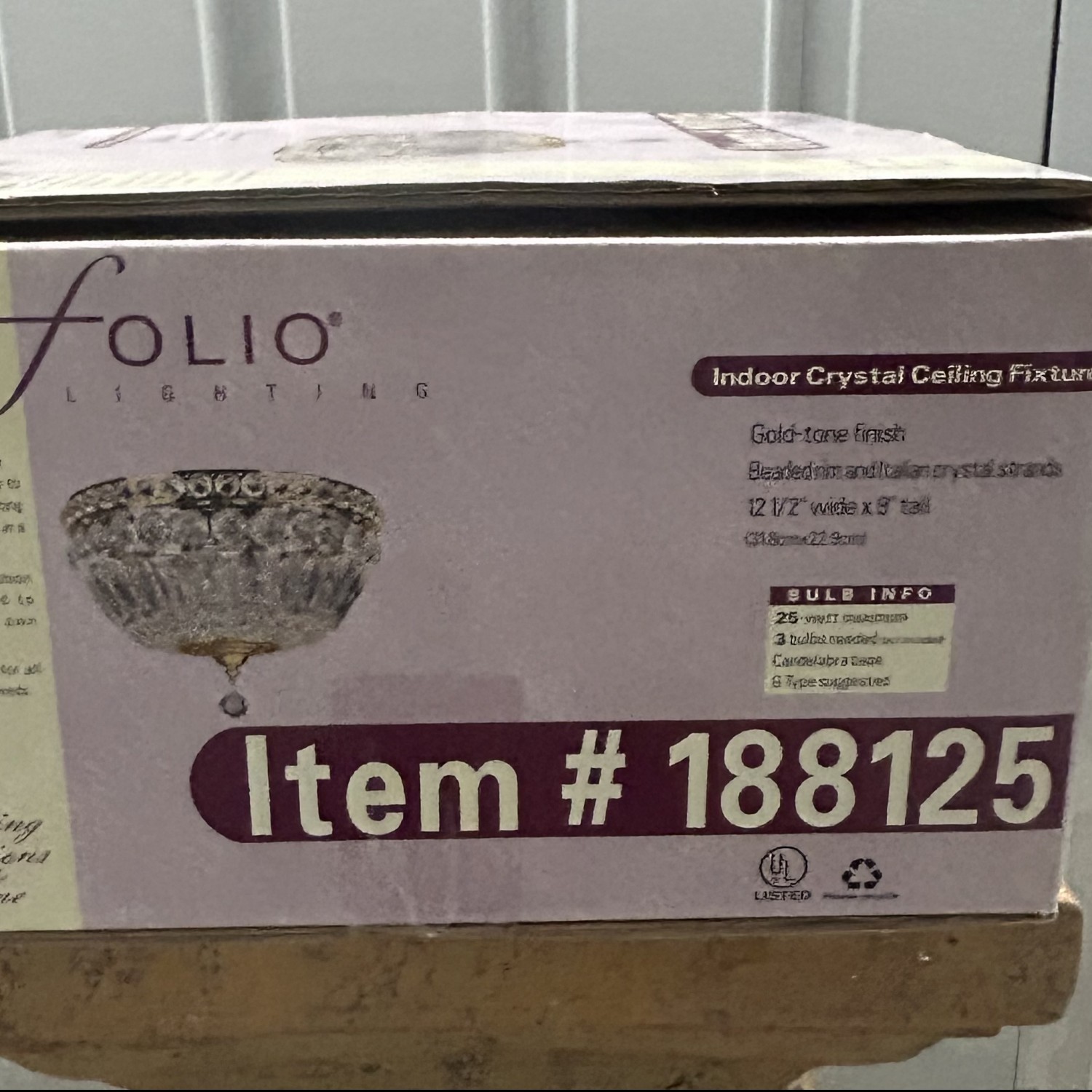 Crystal Ceiling Light