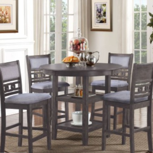 5Pc. COUNTER HEIGHT DINING SET - NEW