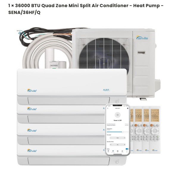 Quad Zone Mini Split Air Conditioner