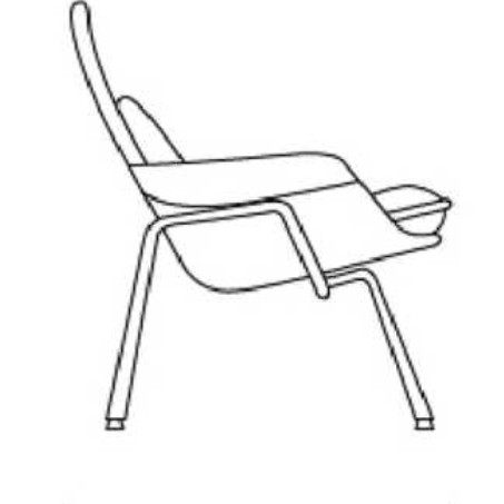 **CLEARANCE ** Womb chair  (Ottoman sold separately) 